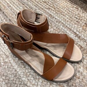 Bohme Tan Ankle Strap Sandals